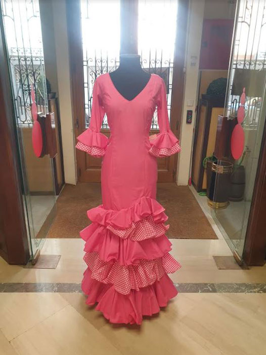 Cheap Flamenca Dress Outlet. Mod. Alegria Fucsia. Size 42
